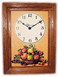 Dřevěné hodiny G ovoce (1)