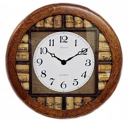Dřevěné hodiny MOK špunty (1)