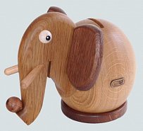 Dřevěná pokladnička Slon 