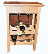 Dřevěný stolek na víno S 